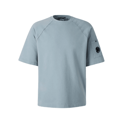 C.P. Company Light Fleece Short Sleeve SweatshirtT-ShirtC.P. CompanyDPUS Designer Outlet7622792762756Silver BlueMC.P. Company Light Fleece Short Sleeve Sweatshirt