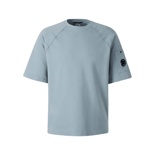 C.P. Company Light Fleece Short Sleeve SweatshirtT-ShirtC.P. CompanyDPUS Designer Outlet7622792762756Silver BlueMC.P. Company Light Fleece Short Sleeve Sweatshirt