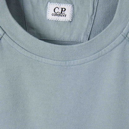 C.P. Company Light Fleece Short Sleeve SweatshirtT-ShirtC.P. CompanyDPUS Designer Outlet7622792762756Silver BlueMC.P. Company Light Fleece Short Sleeve Sweatshirt
