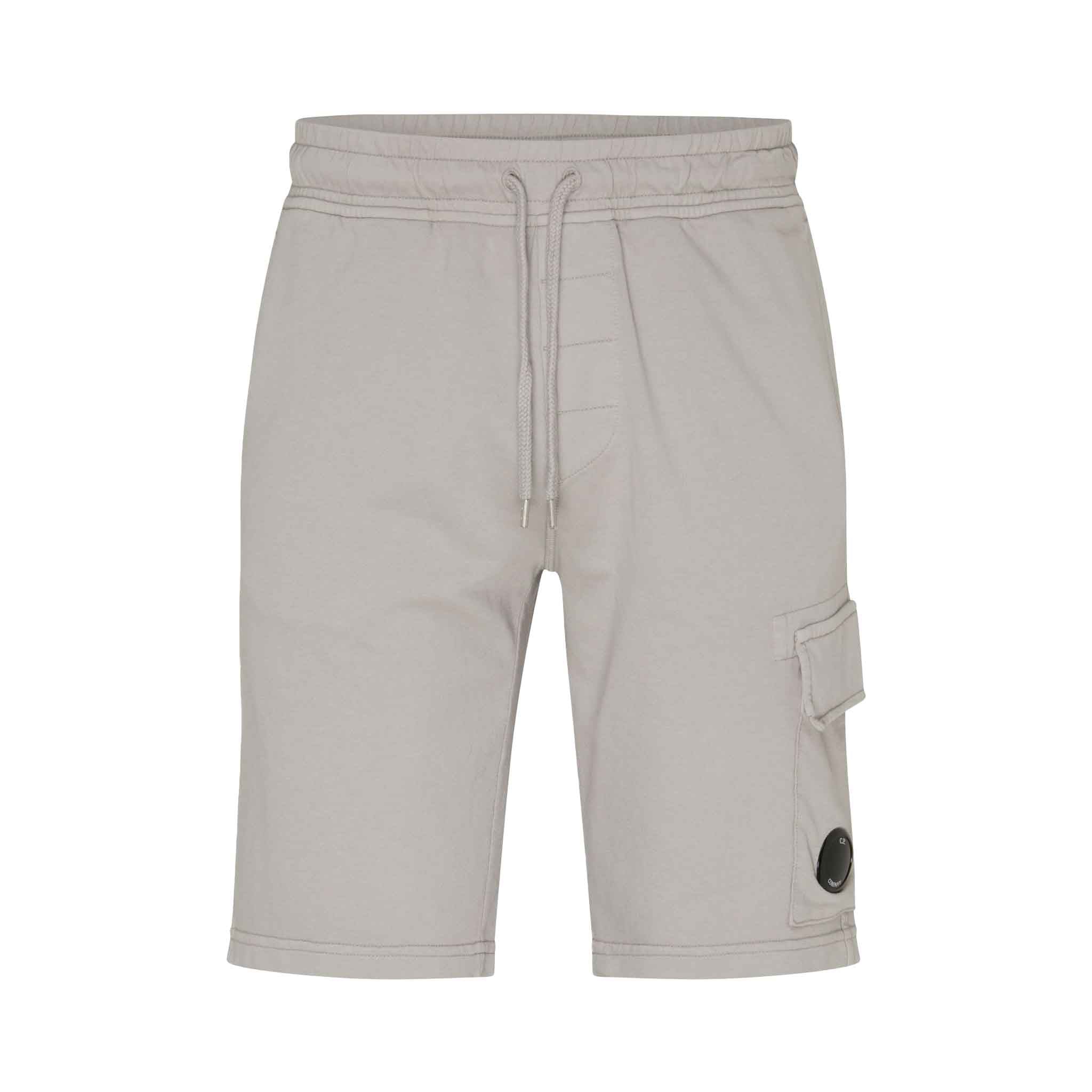 C.P. Company Light Fleece Sweat Bermuda Shorts in Drizzle GreyShortsC.P. CompanyDPUS7620943730586XSC.P. Company Light Fleece Sweat Bermuda Shorts in Drizzle Grey