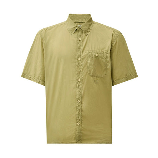 [C.P. Company] Light Mussola Short Sleeve ShirtC.P. CompanyDPUS Designer Outlet7622792776159Moss GrayS[C.P. Company] Light Mussola Short Sleeve Shirt