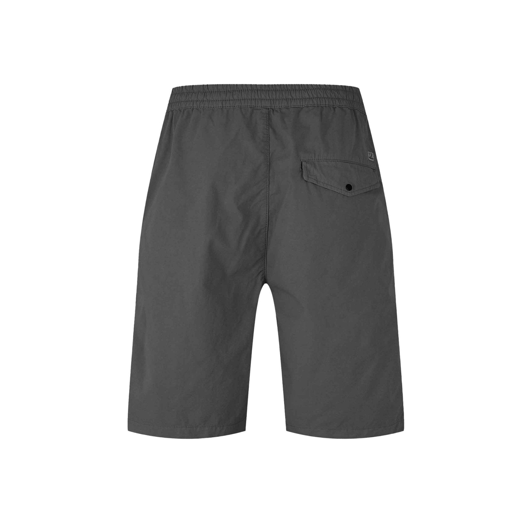 C.P. Company Microreps No Peach Cargo Shorts in Smoked Pearl- Grey