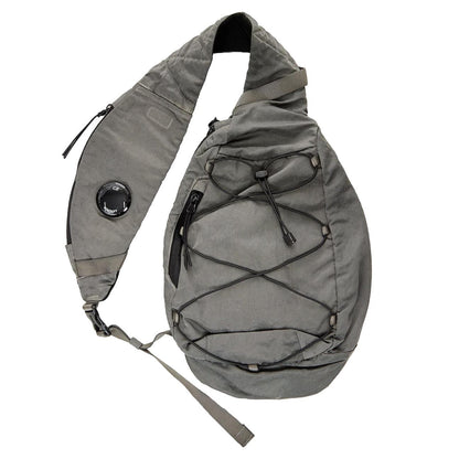 C.P. Company Nylon B Crossbody Rucksack in Gunmetal