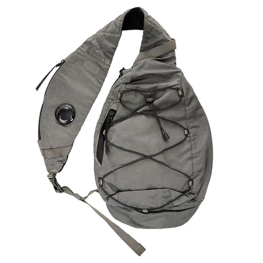 C.P. Company Nylon B Crossbody Rucksack in Gunmetal