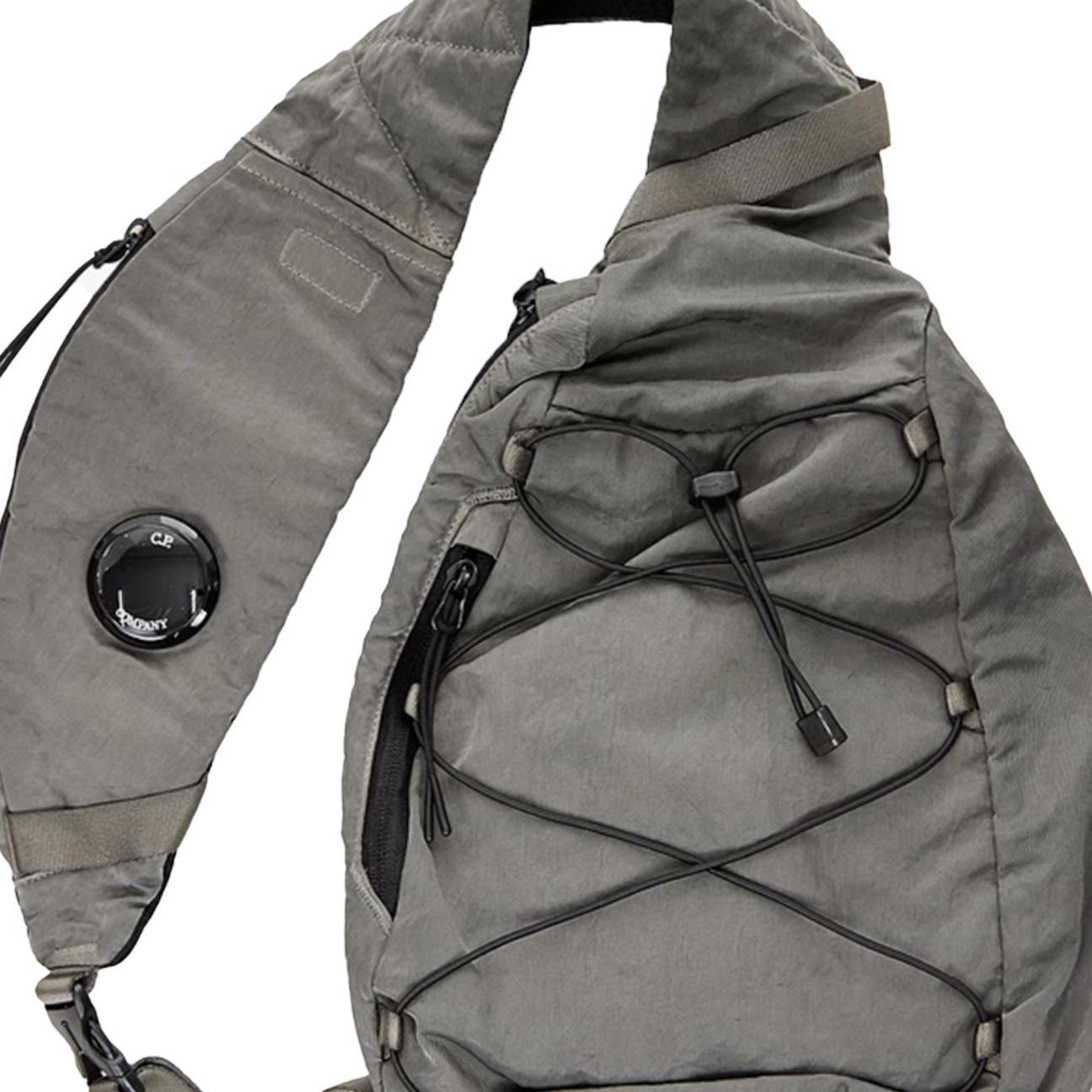 C.P. Company Nylon B Crossbody Rucksack in Gunmetal