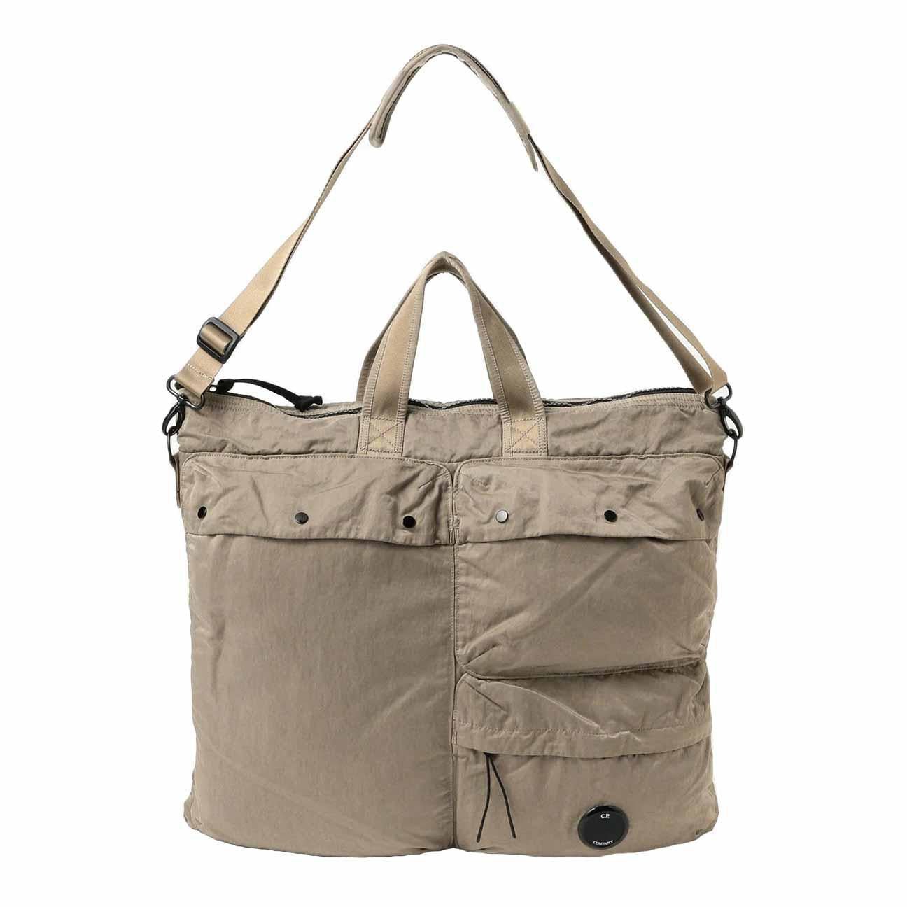 C.P. Company Nylon B Shoulder Bag in Fungi Grey