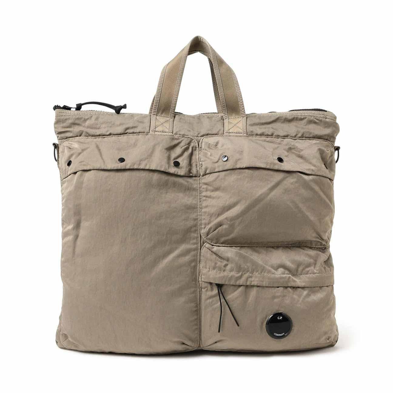 C.P. Company Nylon B Shoulder Bag in Fungi Grey
