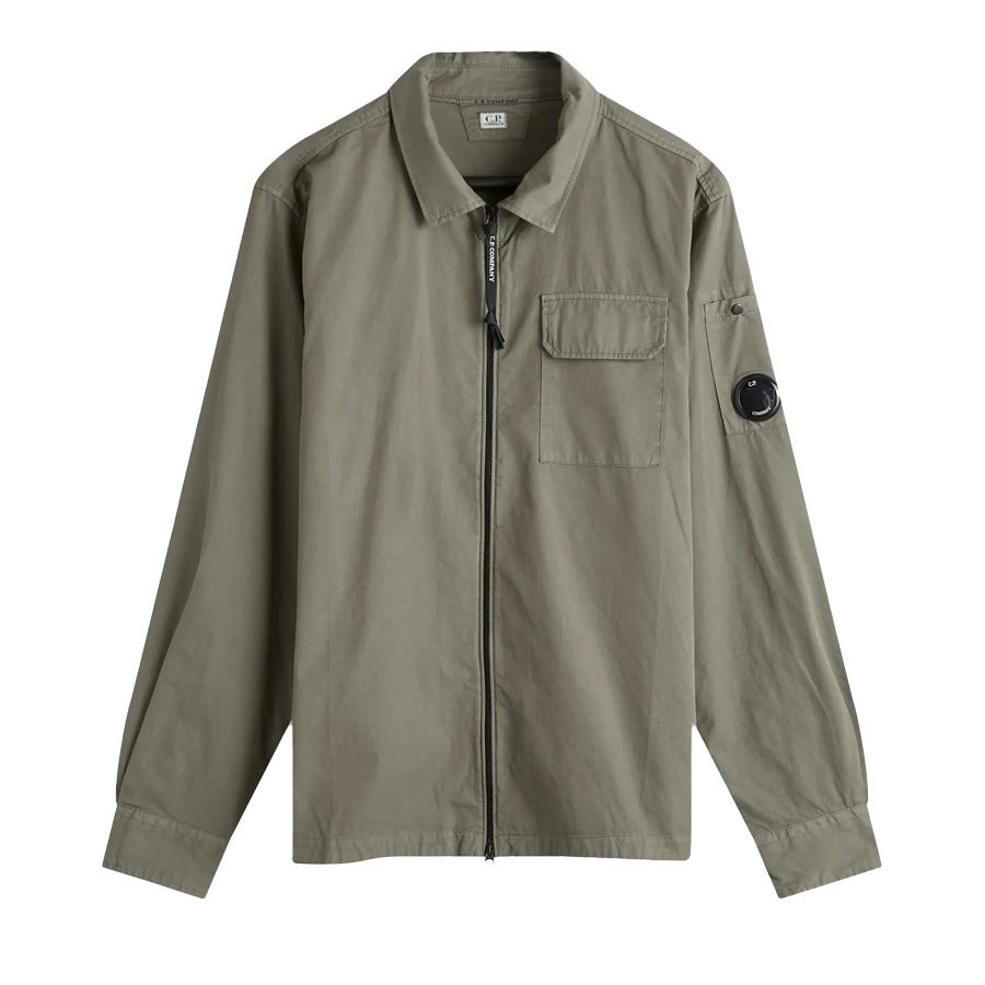 C.P. Company Organic Gabardine Zipped Overshirt in Grape LeafOvershirtC.P. CompanyDPUS7620943923025SC.P. Company Organic Gabardine Zipped Overshirt in Grape Leaf