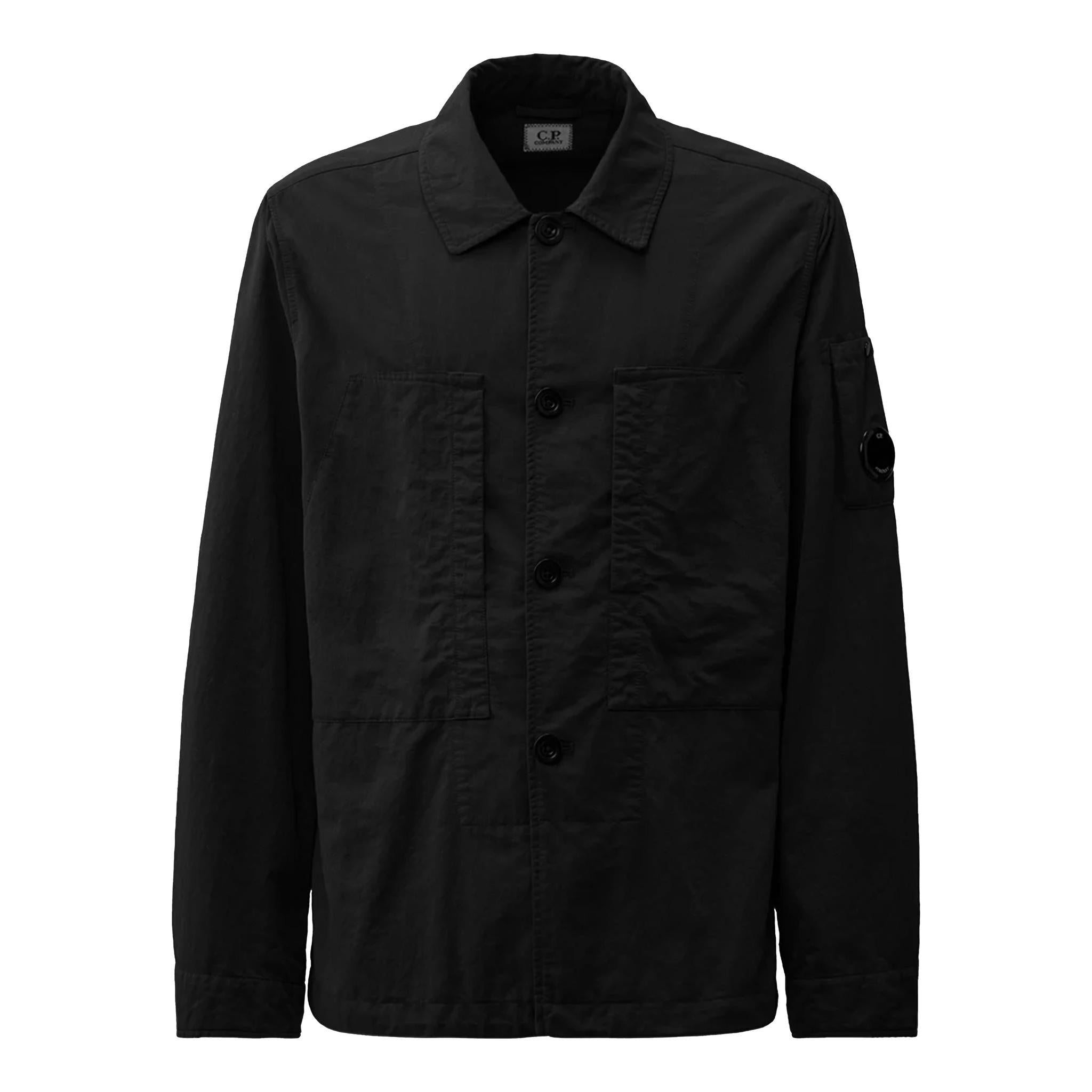 C.P. Company Overshirt Diagonal Flatt Nylon in BlackOvershirtC.P. CompanyDPUS Designer OutletXSC.P. Company Overshirt Diagonal Flatt Nylon in Black