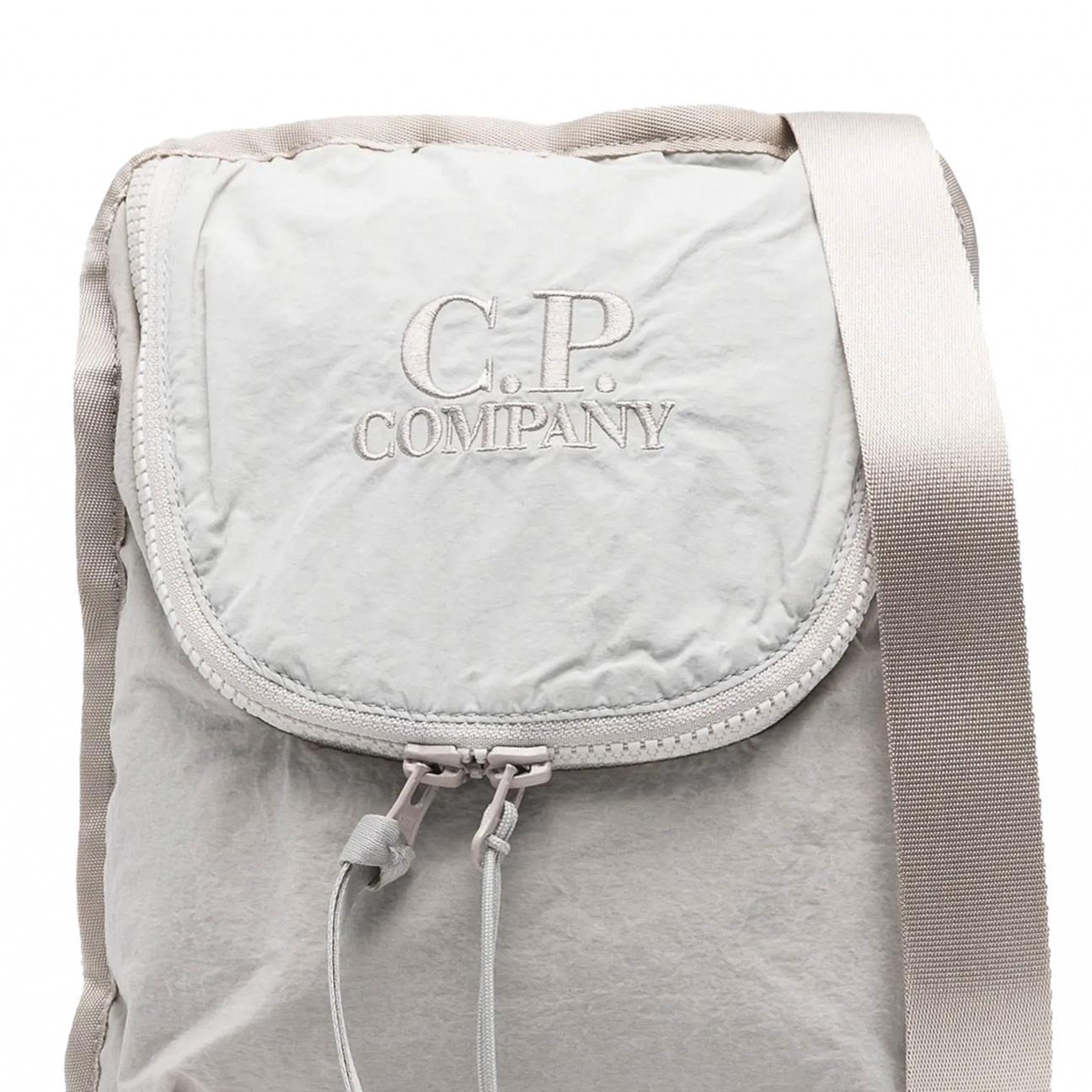 C.P. Company Plain Paper Touch Shoulder Bag in London Fog