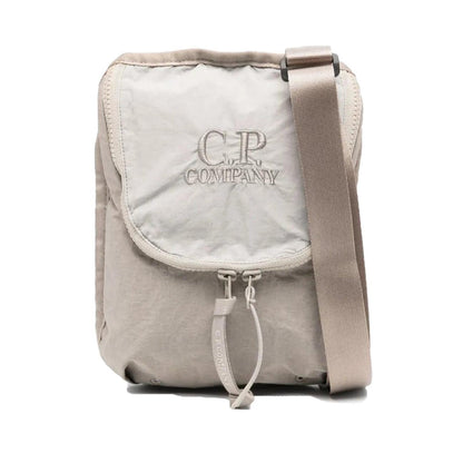 C.P. Company Plain Paper Touch Shoulder Bag in London Fog