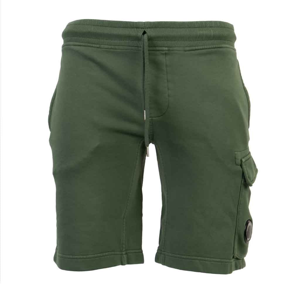 C.P. Company Resist Dyed Cotton Fleece Lens Shorts in Duck GreenShortsC.P. CompanyDPUS Designer Outlet7620943731491XSC.P. Company Resist Dyed Cotton Fleece Lens Shorts in Duck Green