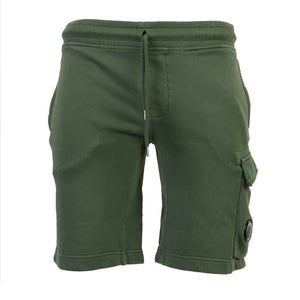 C.P. Company Resist Dyed Cotton Fleece Lens Shorts in Duck GreenShortsC.P. CompanyDPUS Designer Outlet7620943731491XSC.P. Company Resist Dyed Cotton Fleece Lens Shorts in Duck Green