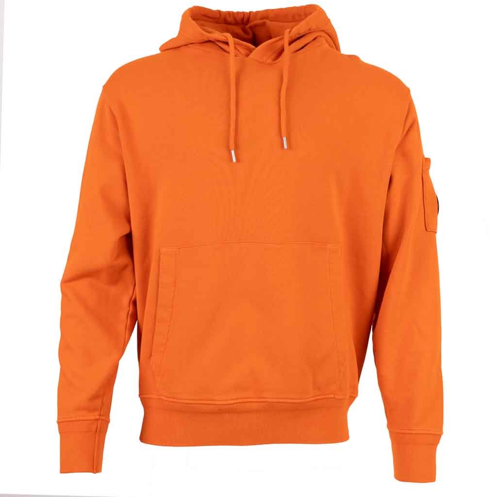 C.P. Company Resist Dyed Lens Hoodie in Orange