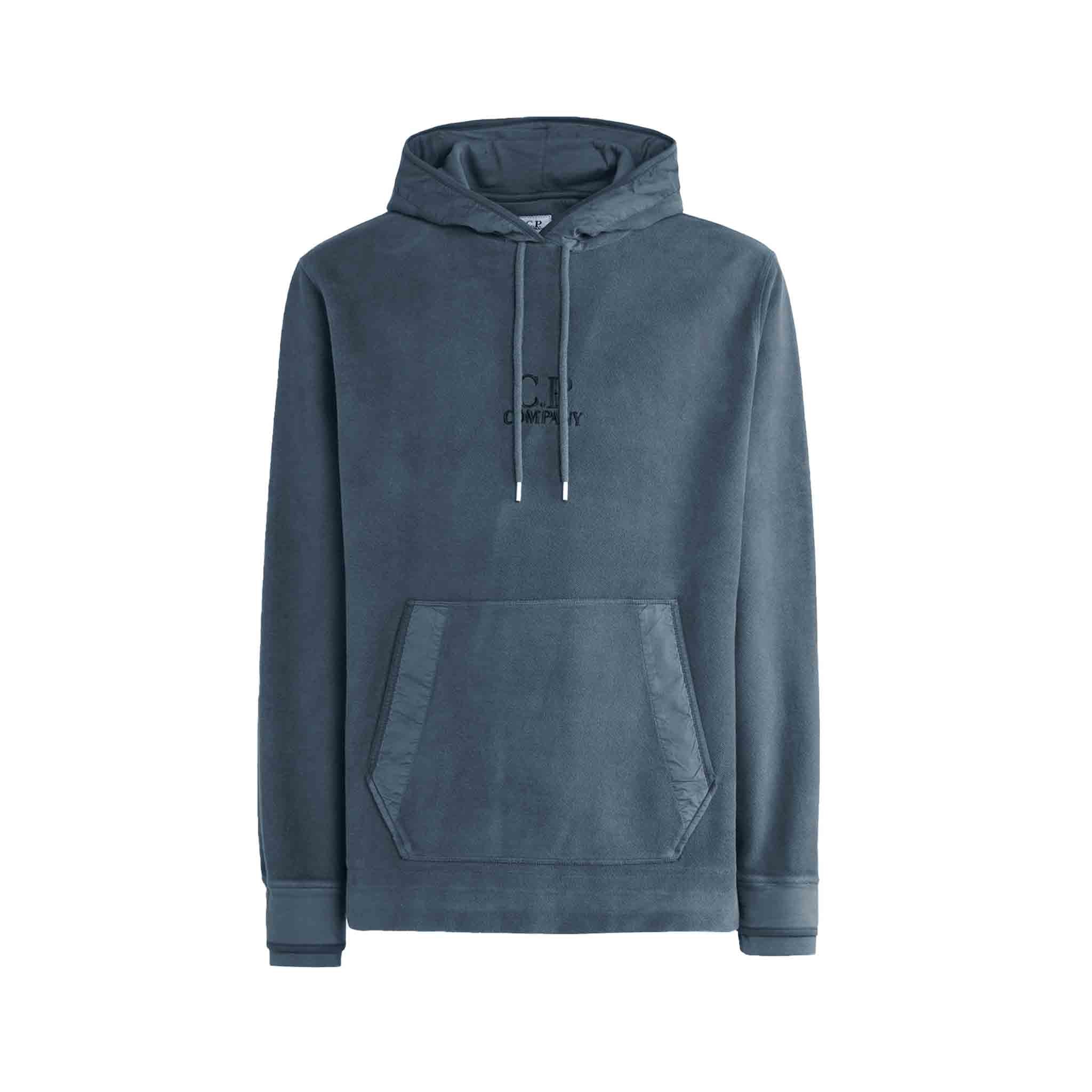 C.P. Company Reverse Brushed & Emerized Diag Fleece Hoodie in Orion BlueHoodiesC.P. CompanyDPUS7620943653335XSC.P. Company Reverse Brushed & Emerized Diag Fleece Hoodie in Orion Blue