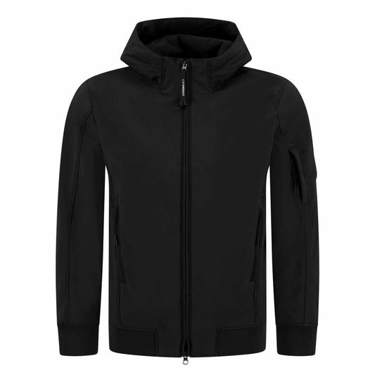 C.P. Company Shell-R Lens Hooded Jacket in Black
