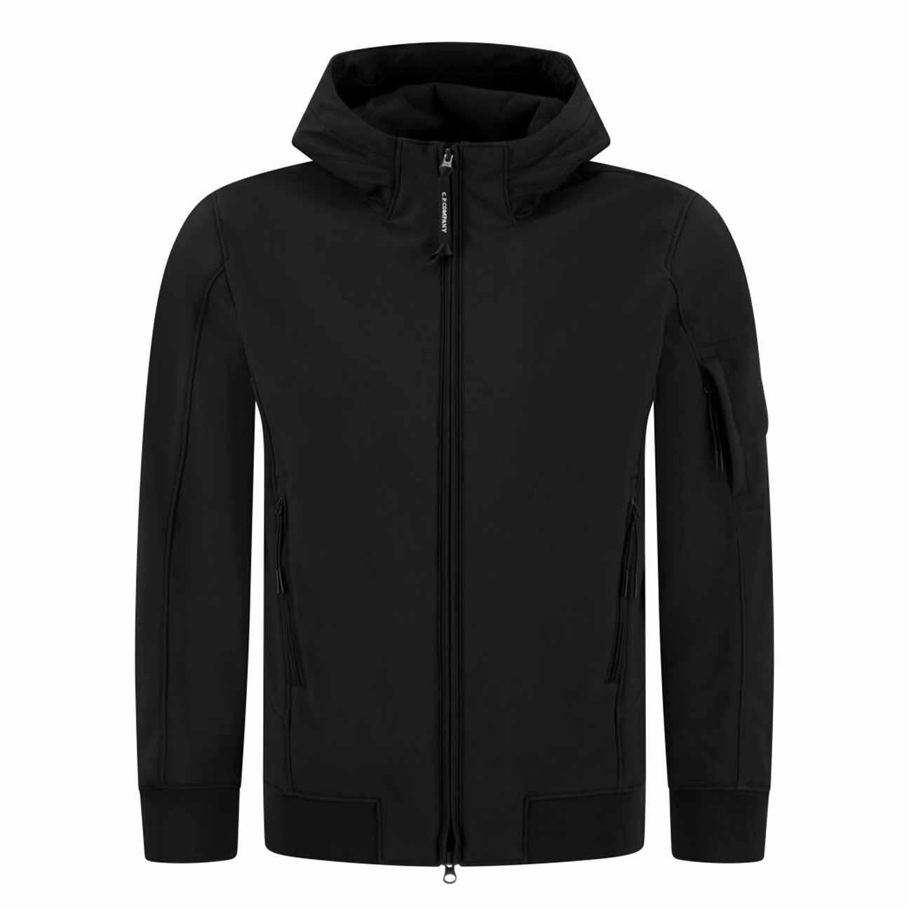 C.P. Company Shell-R Lens Hooded Jacket in Black