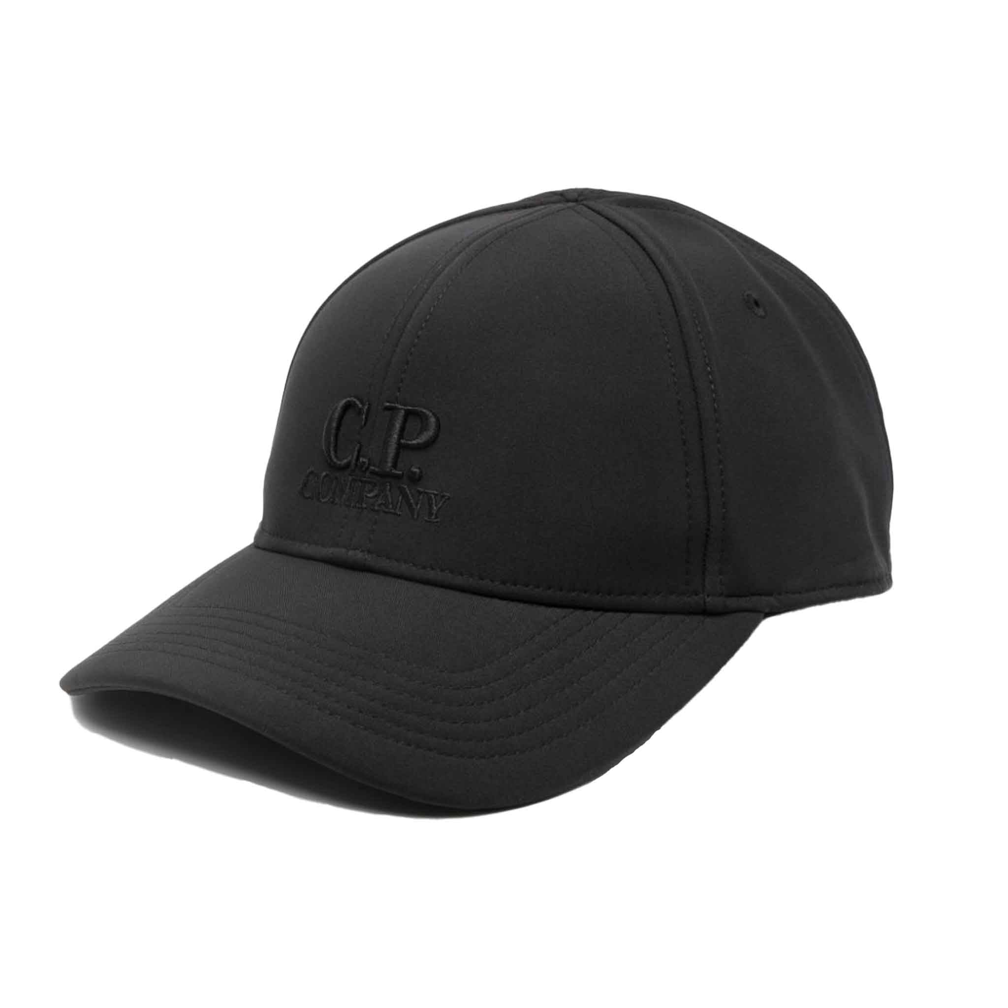 C.P. Company Shell - R Logo Cap in BlackHatsC.P. CompanyDPUS Designer Outlet7620943882124C.P. Company Shell - R Logo Cap in Black