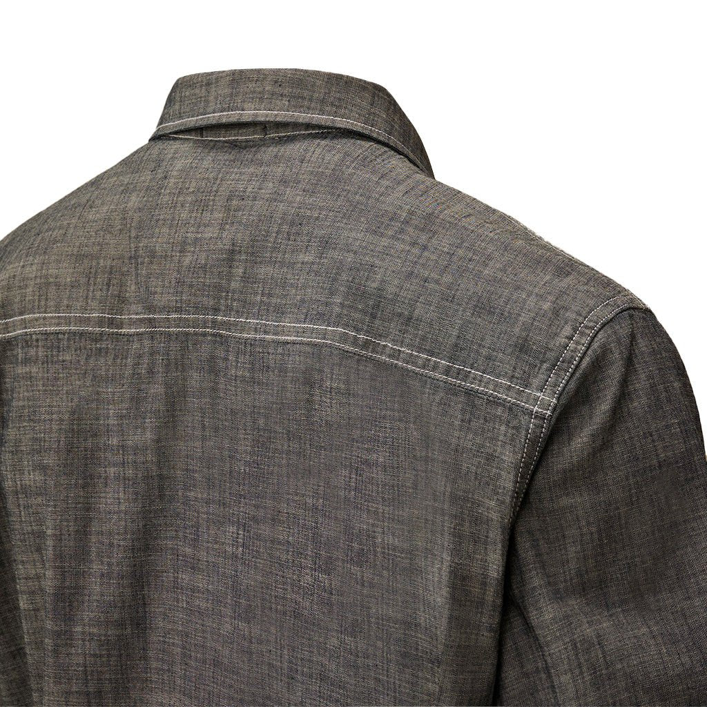 [C.P. Company] Shirts Short Sleeve In Chambray 4.75 OzC.P. CompanyDPUS Designer Outlet7622792776081Washed And Dried + ResineS[C.P. Company] Shirts Short Sleeve In Chambray 4.75 Oz