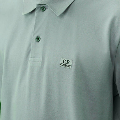 [C.P. Company] Stretch Piquet Short Sleeve Polo Point CollarC.P. CompanyDPUS Designer Outlet7622792752337Silver BlueS[C.P. Company] Stretch Piquet Short Sleeve Polo Point Collar