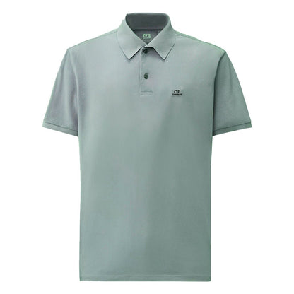 [C.P. Company] Stretch Piquet Short Sleeve Polo Point CollarC.P. CompanyDPUS Designer Outlet7622792752337Silver BlueS[C.P. Company] Stretch Piquet Short Sleeve Polo Point Collar