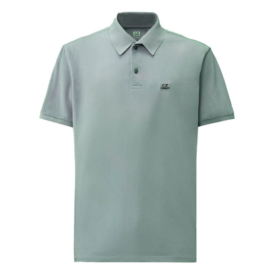 [C.P. Company] Stretch Piquet Short Sleeve Polo Point CollarC.P. CompanyDPUS Designer Outlet7622792752337Silver BlueS[C.P. Company] Stretch Piquet Short Sleeve Polo Point Collar