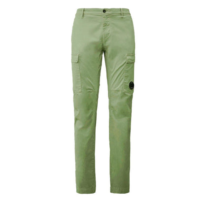 C.P. Company Stretch Sateen Cargo Pant in Green Banana