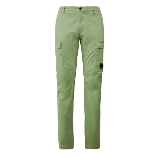 C.P. Company Stretch Sateen Cargo Pant in Green Banana