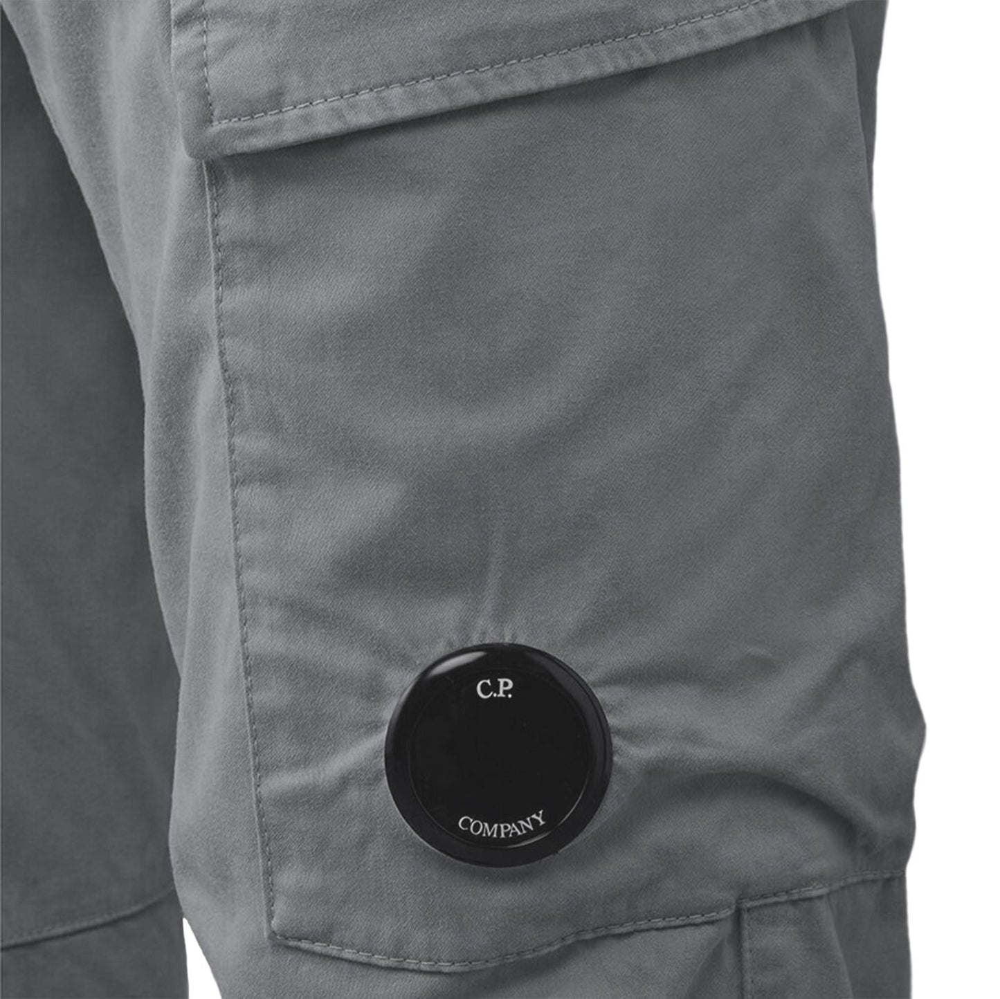 C.P. Company Stretch Sateen Cargo Pant In Gunmetal