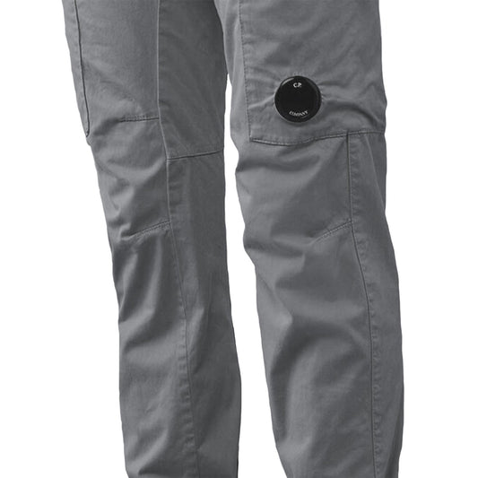 C.P. Company Stretch Sateen Cargo Pant In Gunmetal