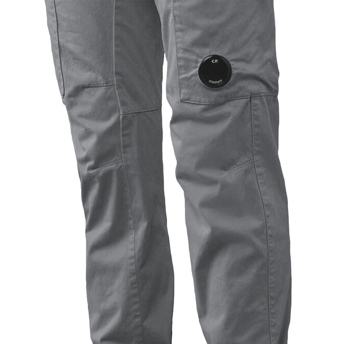 C.P. Company Stretch Sateen Cargo Pant In Gunmetal