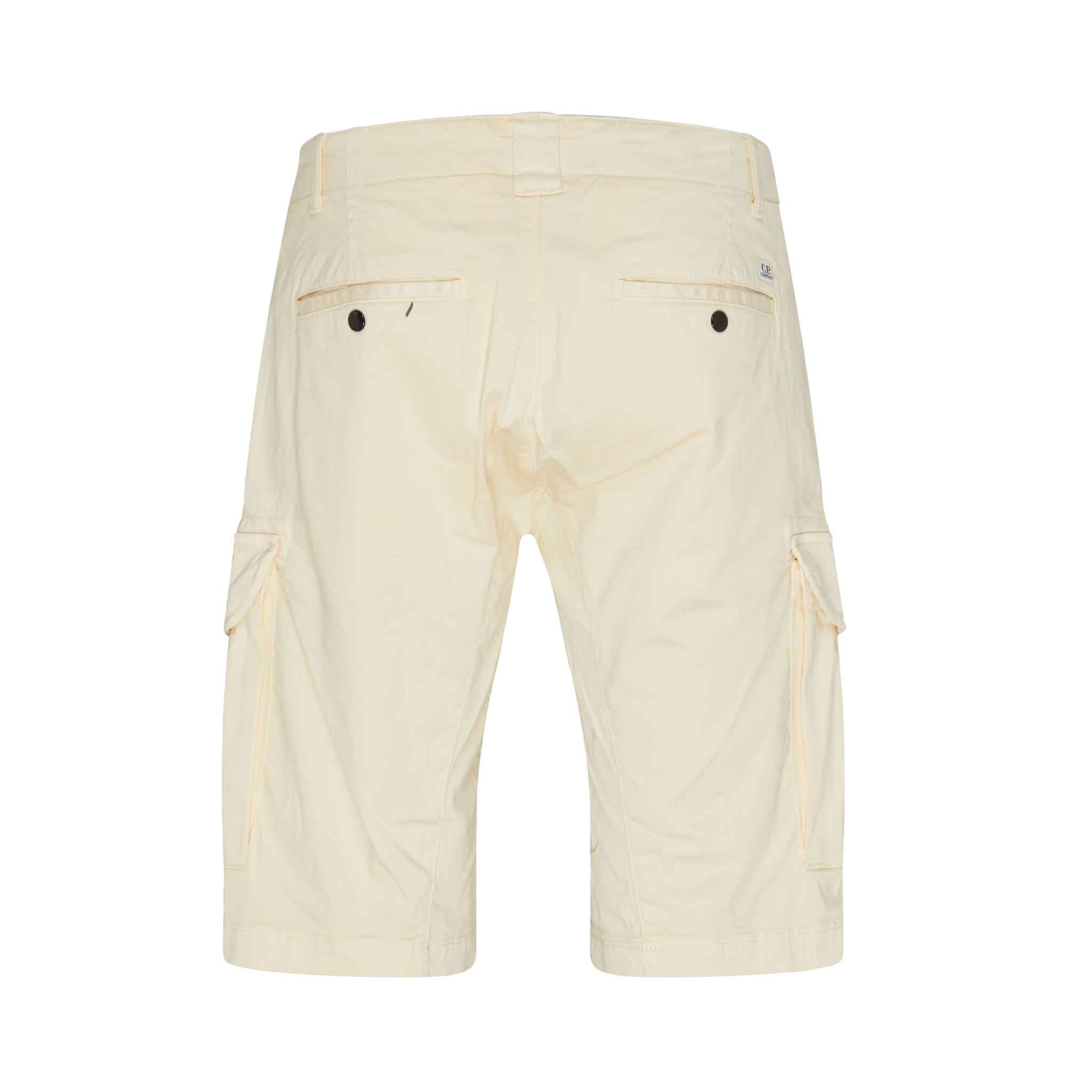 C.P. Company Stretch Sateen Cargo Shorts in Pistachio ShellShortsC.P. CompanyDPUS762094369792646C.P. Company Stretch Sateen Cargo Shorts in Pistachio Shell