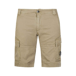 C.P. Company Stretch Sateen Lens Cargo Shorts in Vintage Khaki - BeigeShortsC.P. CompanyDPUS Designer Outlet44C.P. Company Stretch Sateen Lens Cargo Shorts in Vintage Khaki - Beige