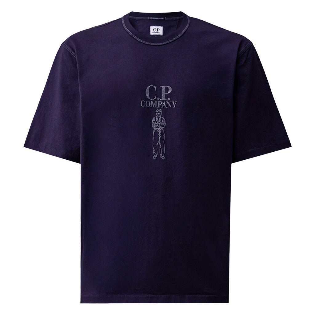 [C.P. Company] T-Shirts Short Sleeve In Jersey 30/2 T. PezzaT-ShirtC.P. CompanyDPUS Designer OutletNavyXS[C.P. Company] T-Shirts Short Sleeve In Jersey 30/2 T. Pezza