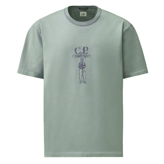 [C.P. Company] T-Shirts Short Sleeve In Jersey 30/2 T. PezzaT-ShirtsC.P. CompanyDPUS Designer OutletSilver blueXS[C.P. Company] T-Shirts Short Sleeve In Jersey 30/2 T. Pezza