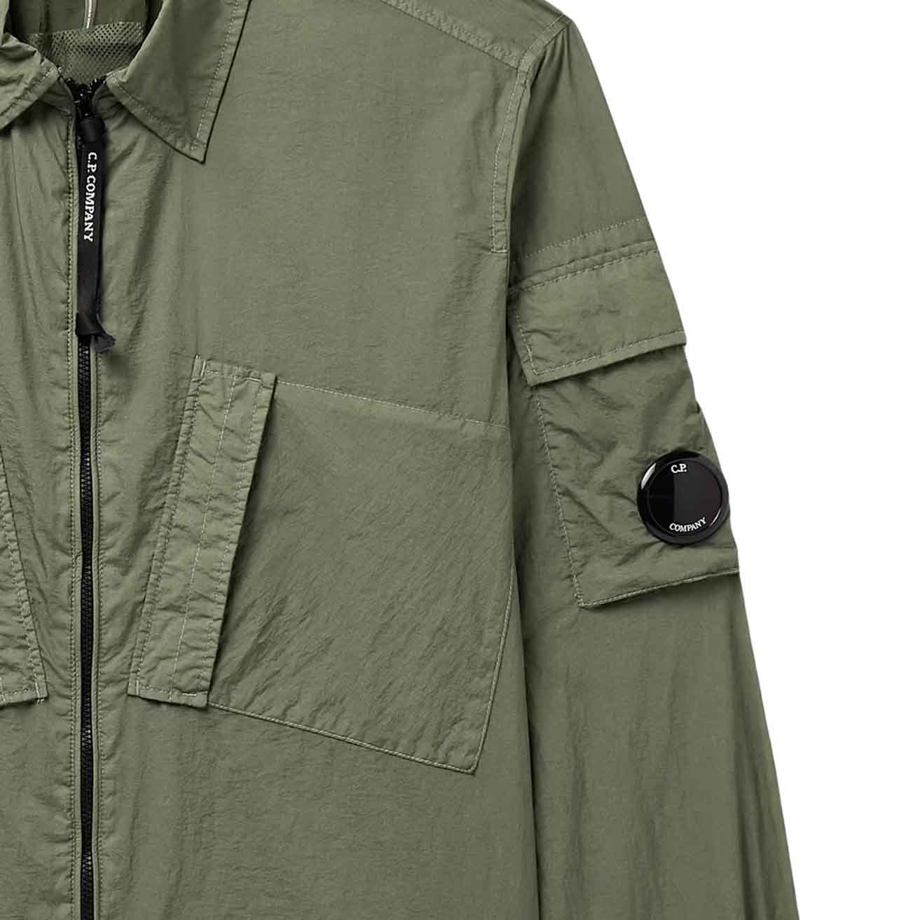 C.P. Company Taylon L Nylon Overshirt in GreenOvershirtC.P. CompanyDPUS Designer OutletSC.P. Company Taylon L Nylon Overshirt in Green