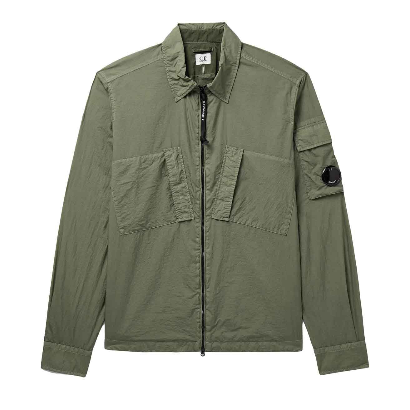 C.P. Company Taylon L Nylon Overshirt in GreenOvershirtC.P. CompanyDPUS Designer OutletSC.P. Company Taylon L Nylon Overshirt in Green