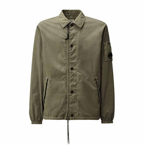 C.P. Company Taylon P Lens Zipped Overshirt in Gunmetal – DPUS