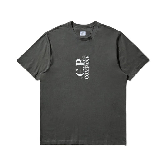 C.P. Company Vertical Logo T-Shirt in Dark ShadowT-ShirtsC.P. CompanyDPUS Designer Outlet7622792336872SC.P. Company Vertical Logo T-Shirt in Dark Shadow