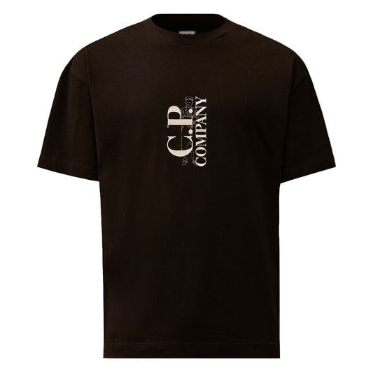 [C.P. Company] Vertical Logo T-ShirtT-ShirtC.P. CompanyDPUS Designer OutletBlackXS[C.P. Company] Vertical Logo T-Shirt