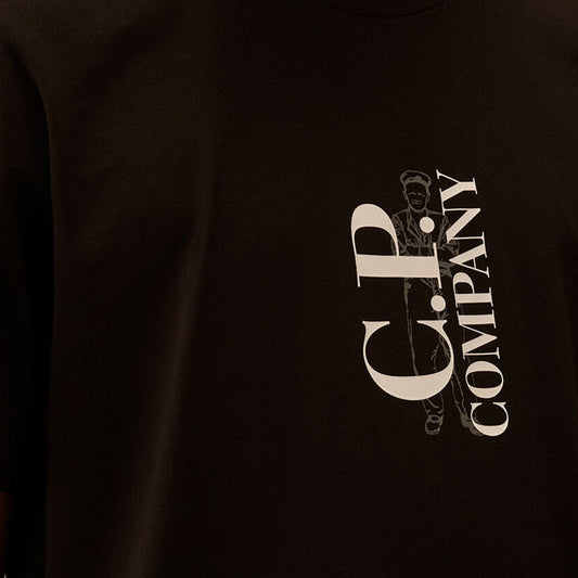 [C.P. Company] Vertical Logo T-ShirtT-ShirtC.P. CompanyDPUS Designer OutletBlackXS[C.P. Company] Vertical Logo T-Shirt