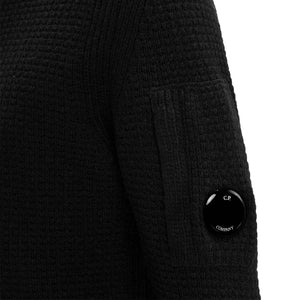 C.P. Company Lambswool Crewneck Knit in Black
