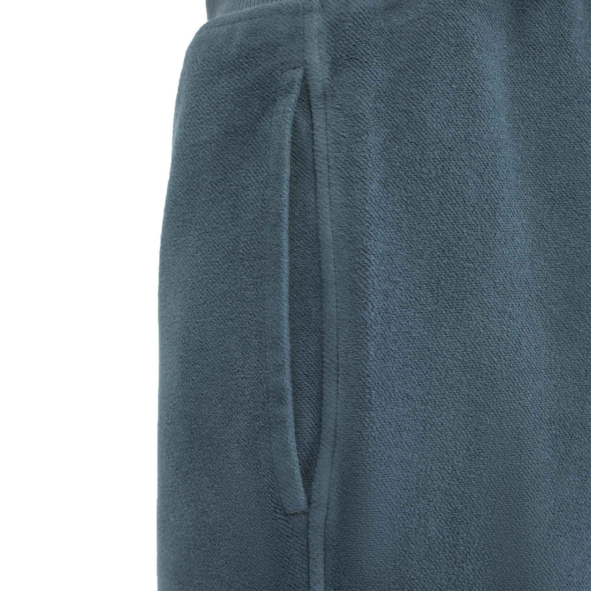 C.P. Company Reverse Brushed & Emerized Diag. Fleece Sweatpants in Orion Blue