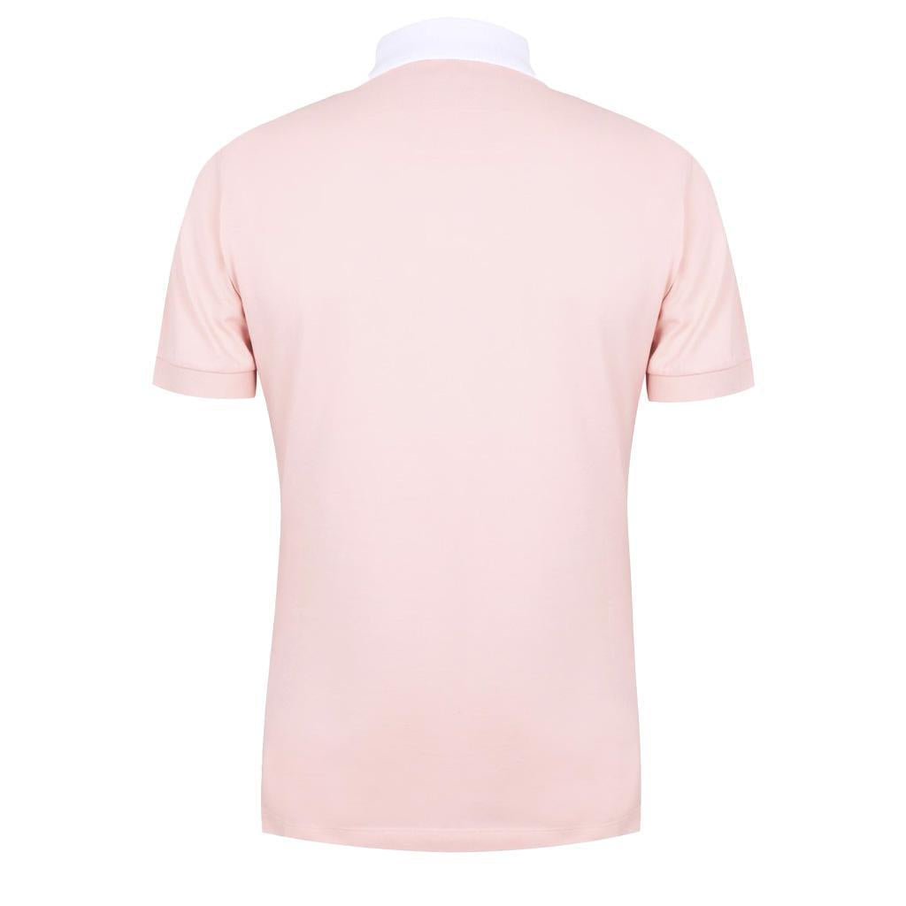 Vivienne Westwood White Collar Short Sleeve Polo in Pink