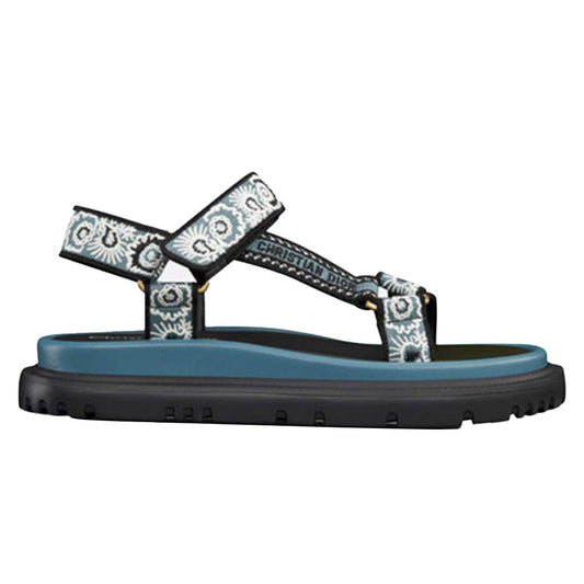 [Dior] D - Wave Canvas SandalShoesDiorDPUS Designer OutletKCQ916BBE84B353617062715451Black/Blue35[Dior] D - Wave Canvas Sandal