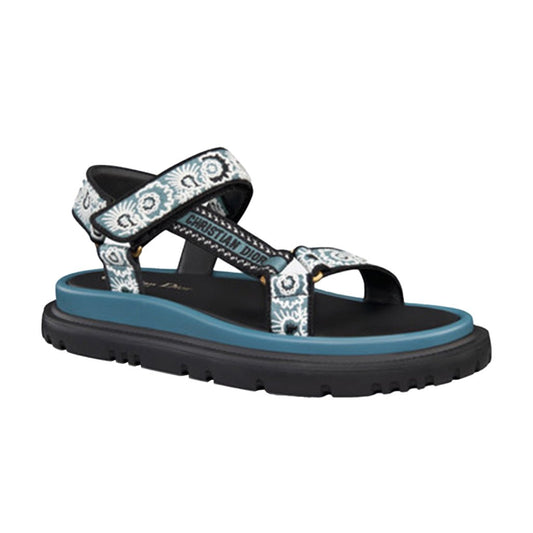 [Dior] D - Wave Canvas SandalShoesDiorDPUS Designer OutletKCQ916BBE84B353617062715451Black/Blue35[Dior] D - Wave Canvas Sandal