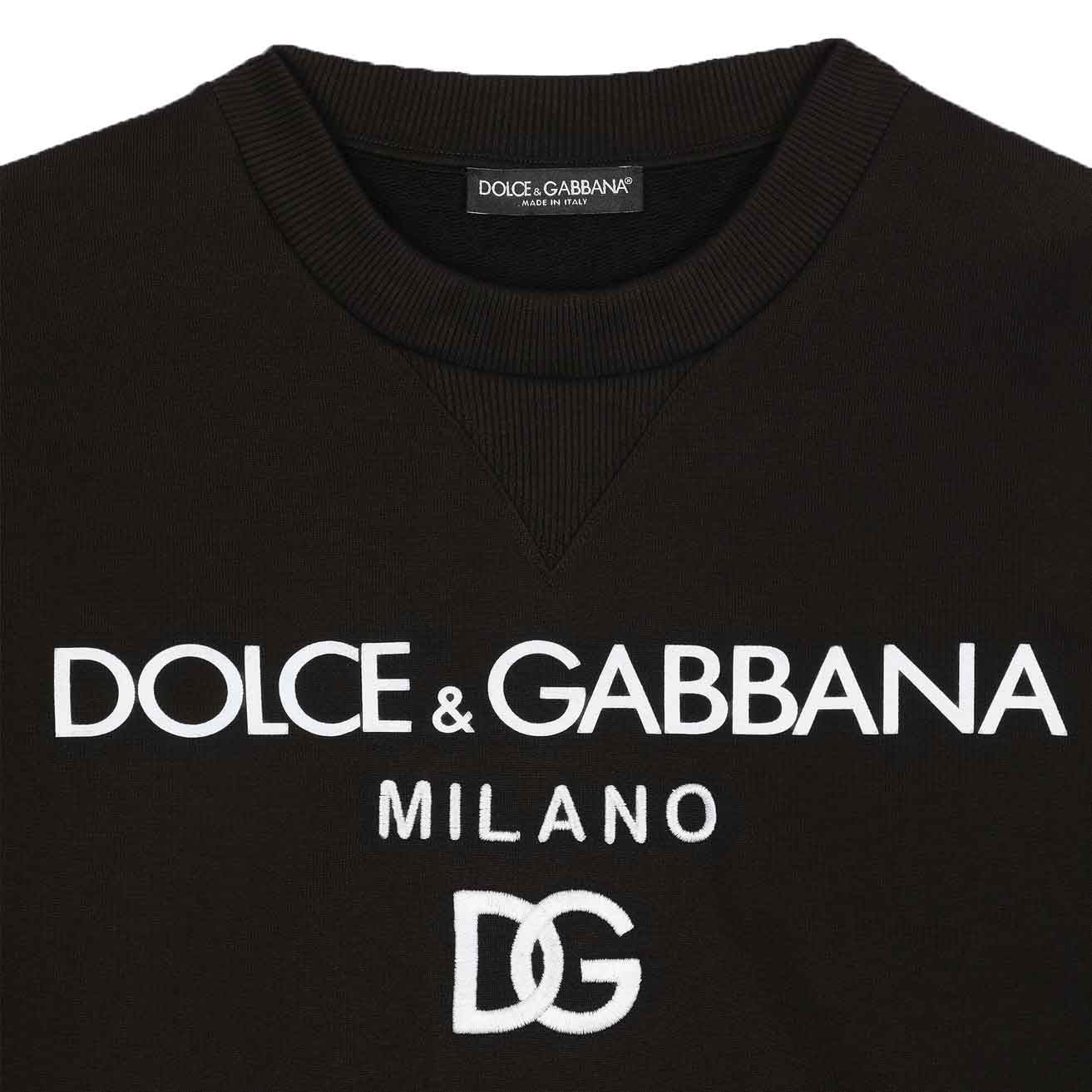 Dolce & Gabbana Ladies Cropped Sweatshirt in BlackSweatshirtsDolce & GabbanaDPUS805899004297738Dolce & Gabbana Ladies Cropped Sweatshirt in Black