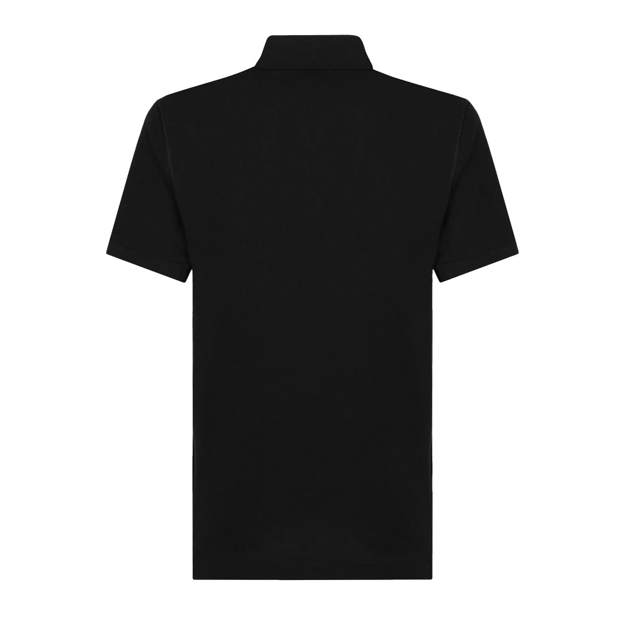 Dolce & Gabbana Plaque Cotton Pique Polo Shirt in BlackPolosDolce & GabbanaDPUS805957953026SDolce & Gabbana Plaque Cotton Pique Polo Shirt in Black