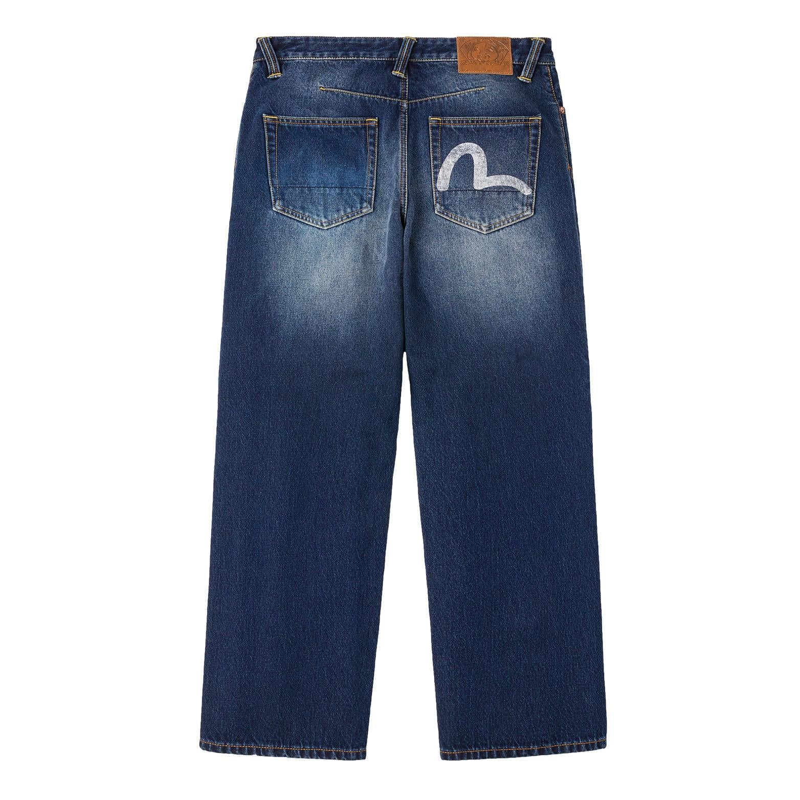 Evisu 3D Painted Seagull Denim Jeans in IndigoTrousersDPUS Designer OutletDPUS Designer Outlet2000294523047SEvisu 3D Painted Seagull Denim Jeans in Indigo