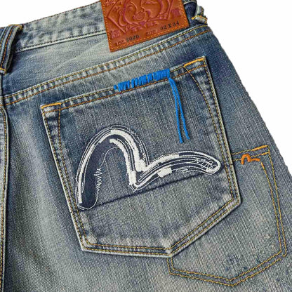 Evisu 7 - Pocked Washed Jeans W/ Emb. Seagull in IndigoTrousersDPUS Designer OutletDPUS Designer Outlet200029225810129Evisu 7 - Pocked Washed Jeans W/ Emb. Seagull in Indigo